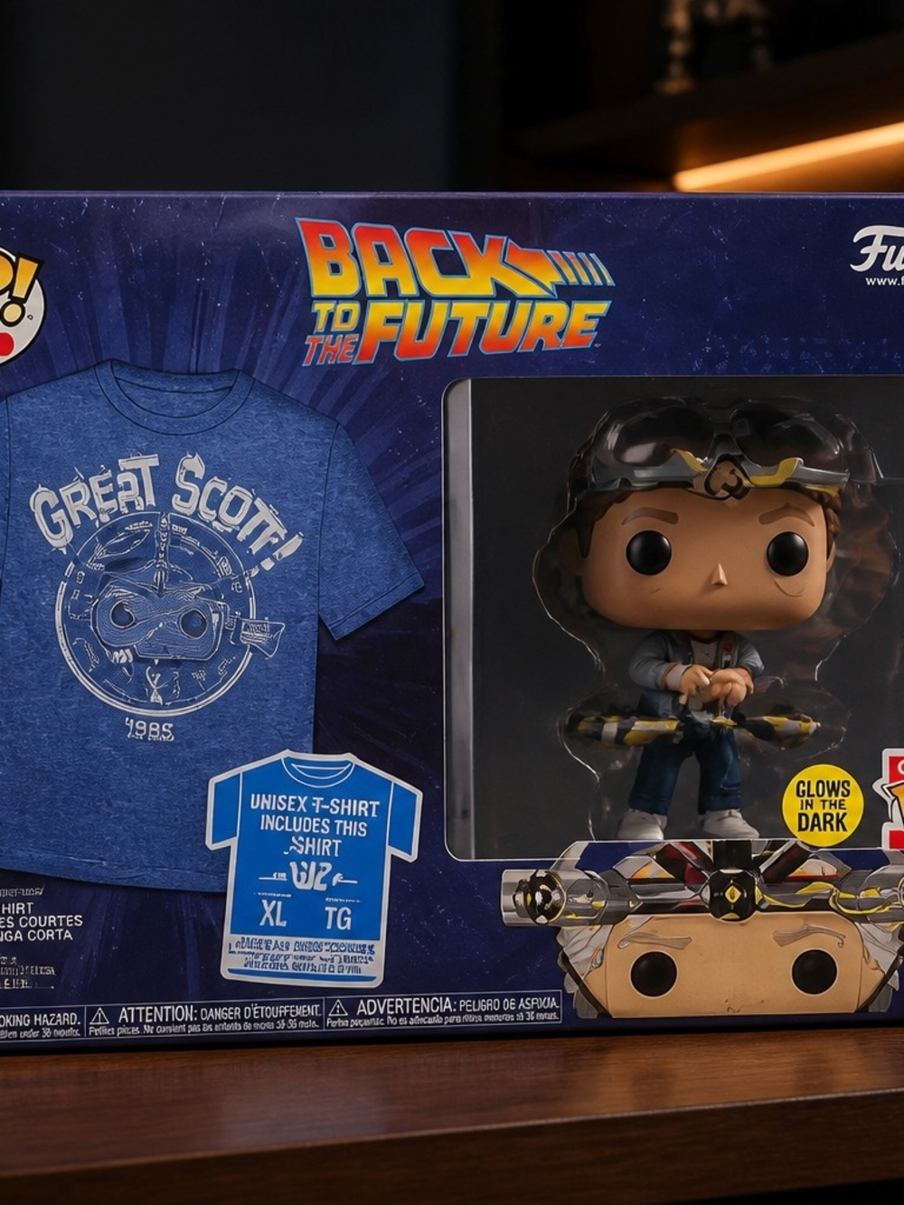 Funko Back to the Future Marty McFly with Blue T‑Shirt and Yellow Accents